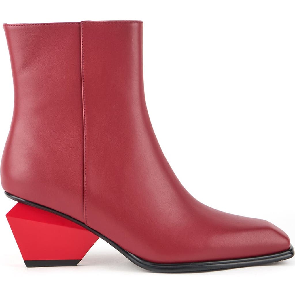 United Nude Jacky Bootie In Cranberry Mix