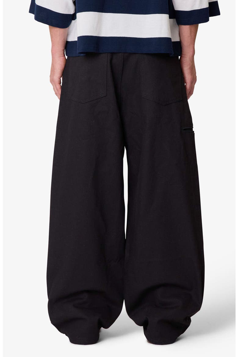 Darted Baggy Jeans, Alternate, color, RINSED BLACK