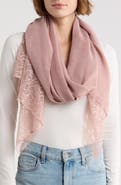 La Fiorentina Lace Embroidery Trim Scarf