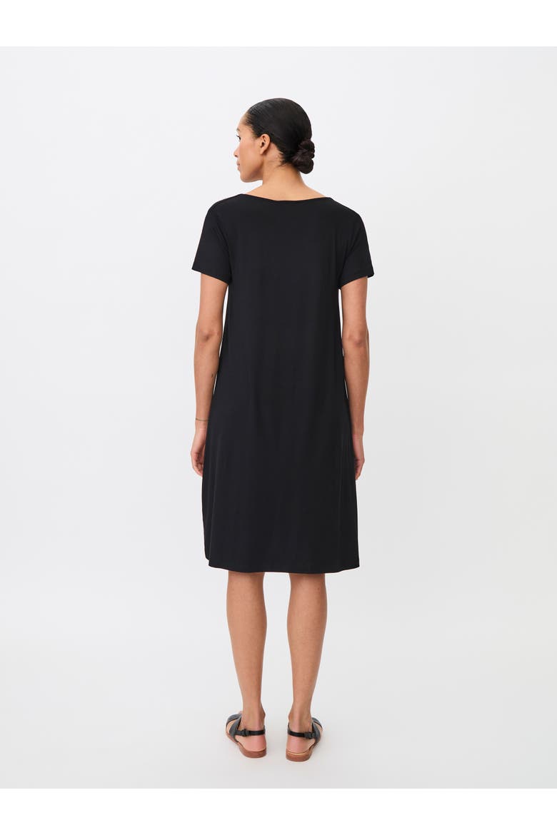 Manyvi Short Sleeve Jersey Dress, Alternate, color, Black