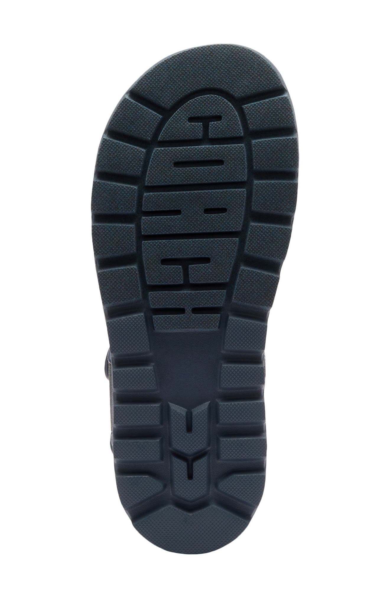 COACH Brynn Loved Denim Sandal, Alternate, color, Dark Indigo.
