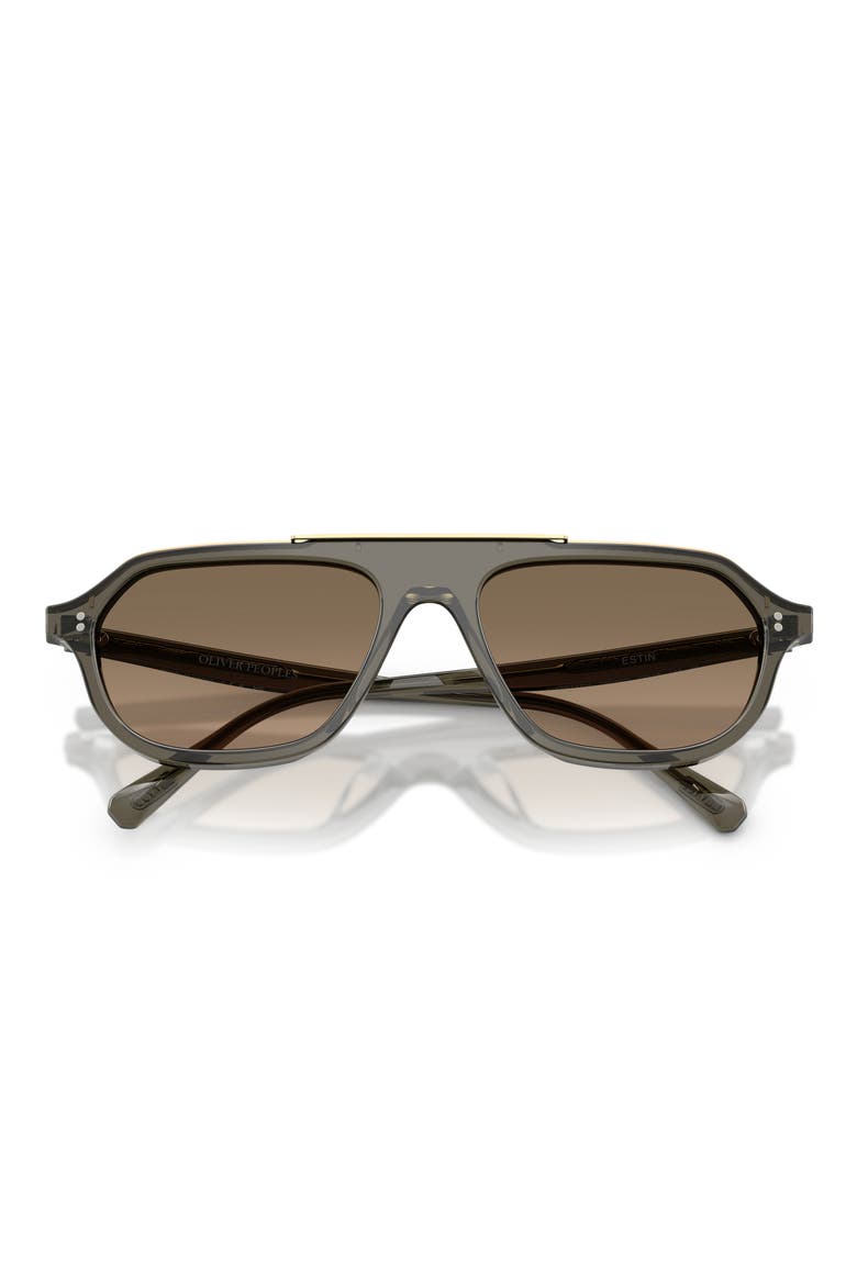 58mm Estin Polarized Irregular Sunglasses, Alternate, color, INKWELL / SANDSTONE