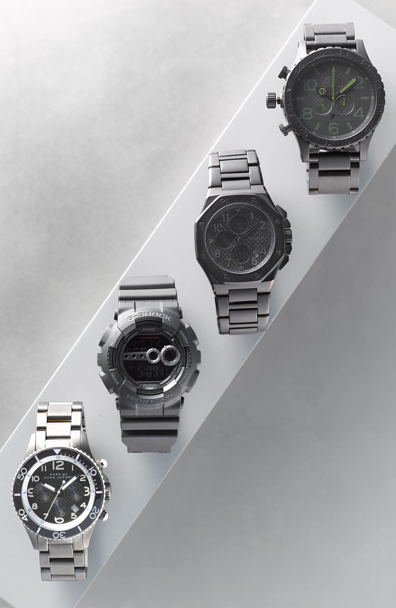 G-SHOCK 'Super Luminosity' Digital Watch, 48mm, Alternate, color, Black