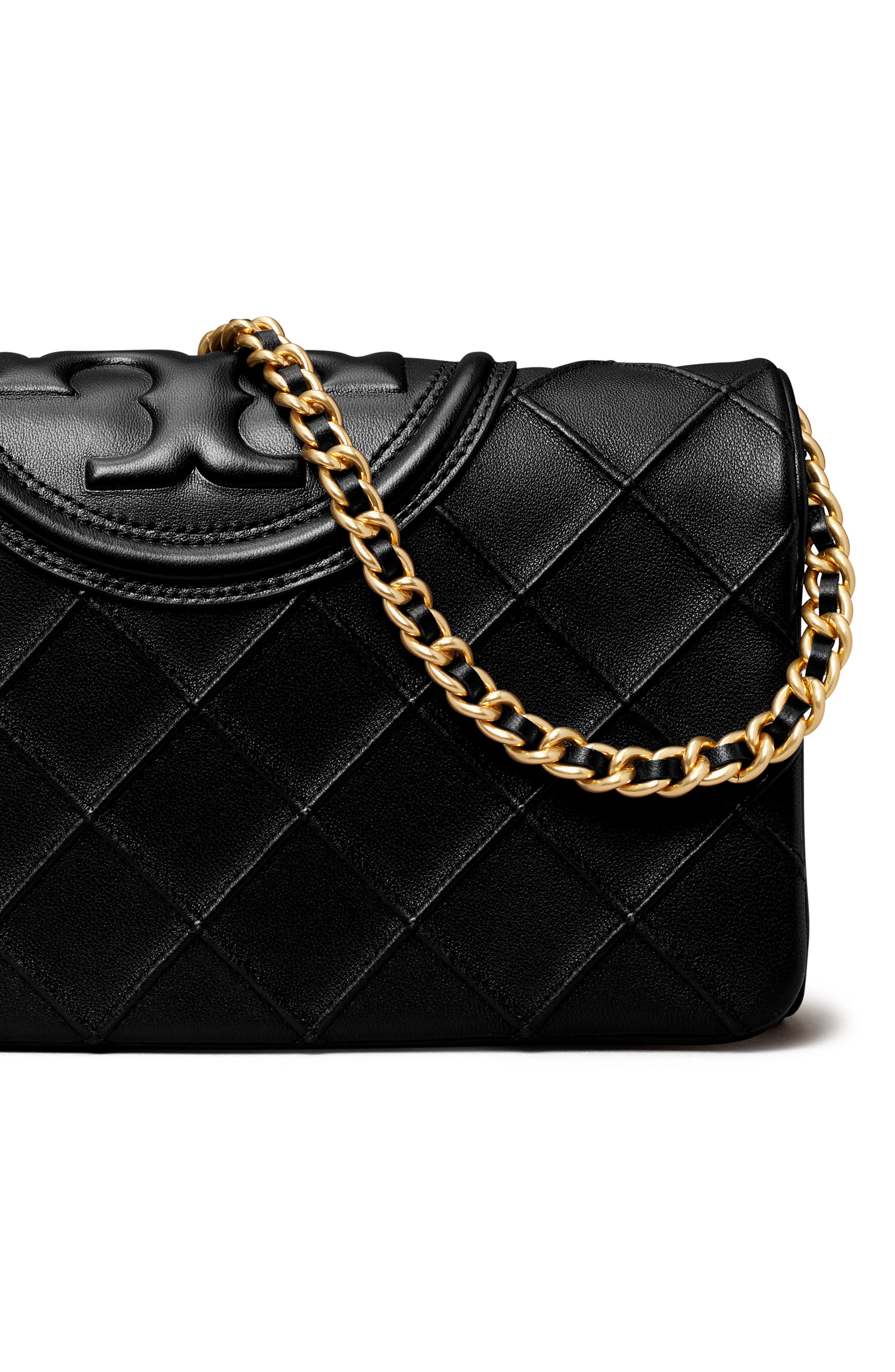 Tory Burch Fleming Soft Leather Clutch, Alternate, color, 