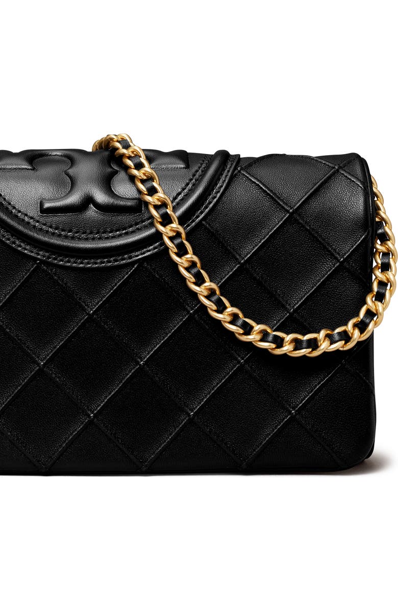 Tory Burch Fleming Soft Leather Clutch, Alternate, color,