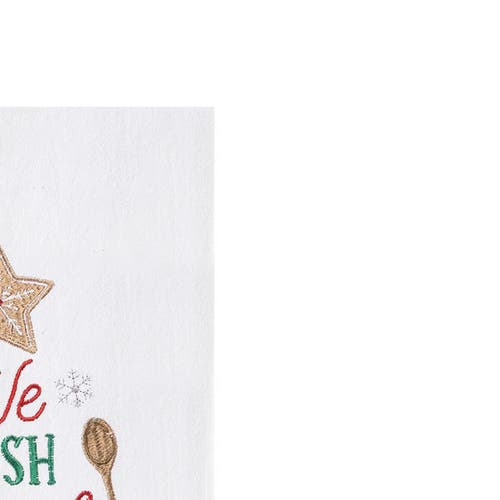 C & F Home C&f Home Holiday "we Whish You A Delicious Christmas" Cookie Baking Themed Cotton Flour Sack Kitchen In White