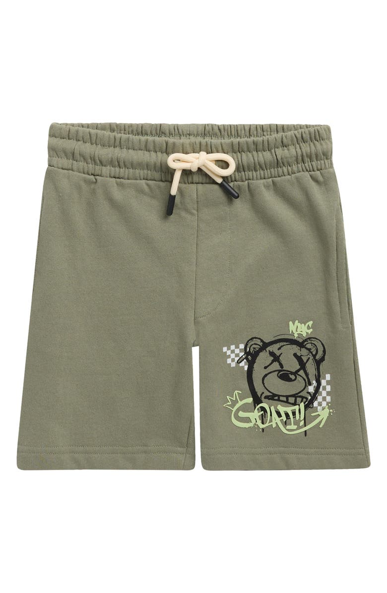 Sovereign Code Kids' Jovi Fleece Shorts, Main, color, Sea Spray/ Goat