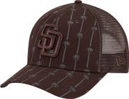 New Era Men's New Era Brown San Diego Padres Tonal Icon 9FORTY Adjustable Trucker Hat