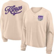 FANATICS Women's Fanatics Natural Sacramento Kings Boxed Out Drop Fashion Long Sleeve T-Shirt