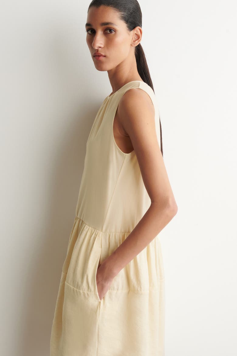 Paneled Mini Dress, Alternate, color, BUTTER YELLOW