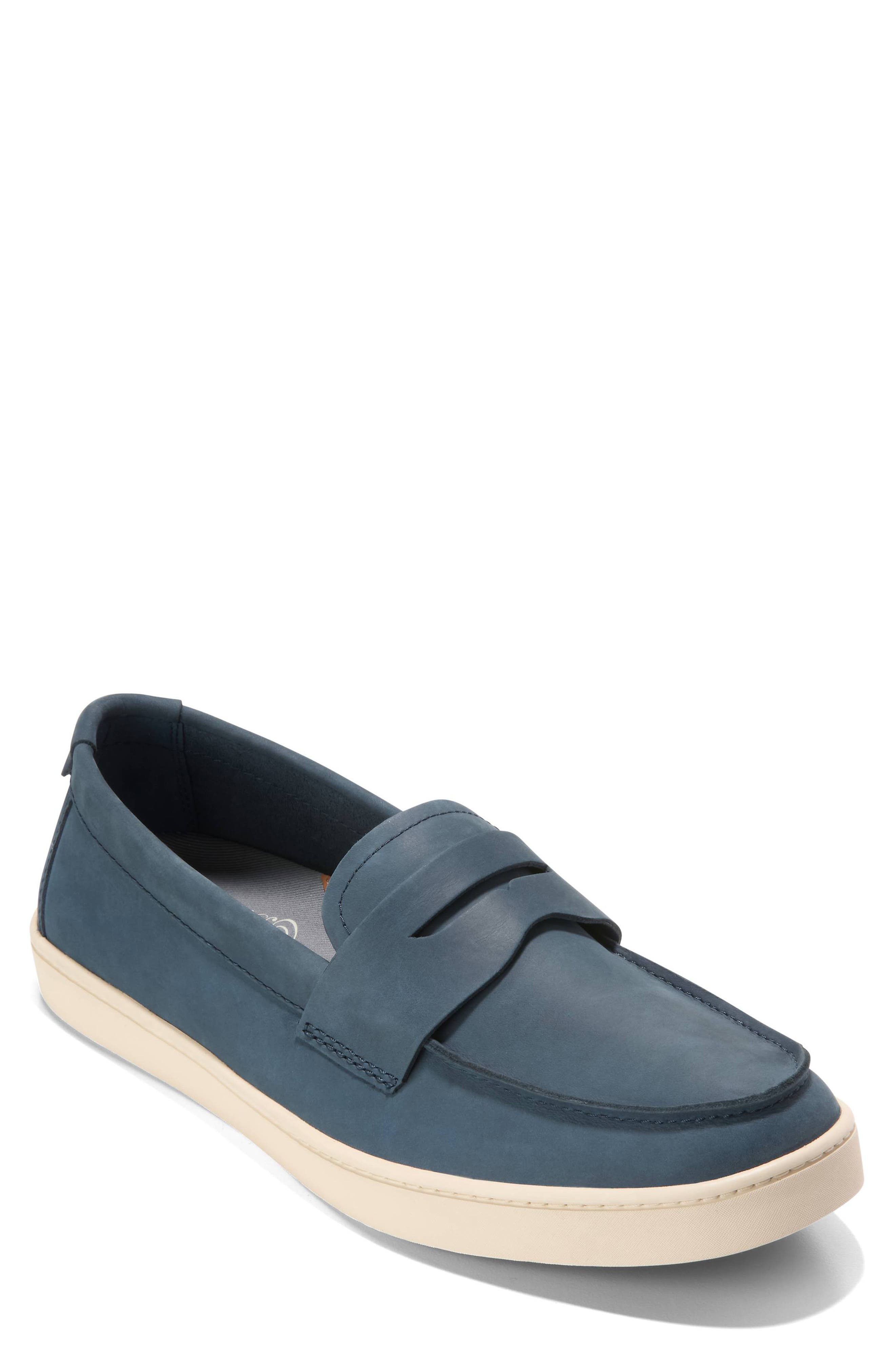 Cole Haan Pinch Weekend Penny Loafer, Main, color, Big Dipper Nubuck / Angora
