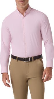 Mizzen+Main Leeward Trim Fit Plaid Dress Shirt