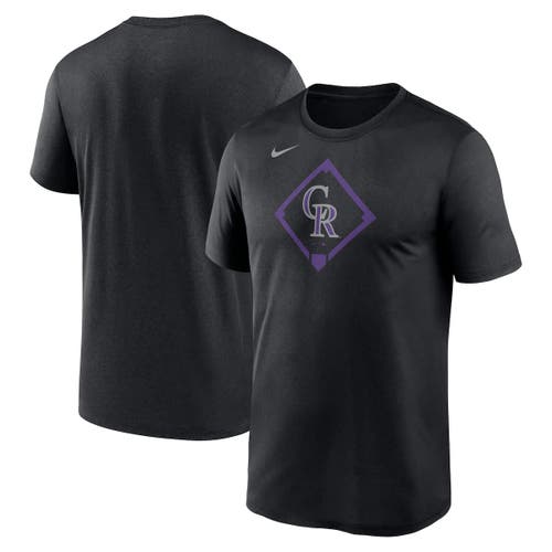Nike Black Colorado Rockies Icon Legend Performance T-shirt In Black