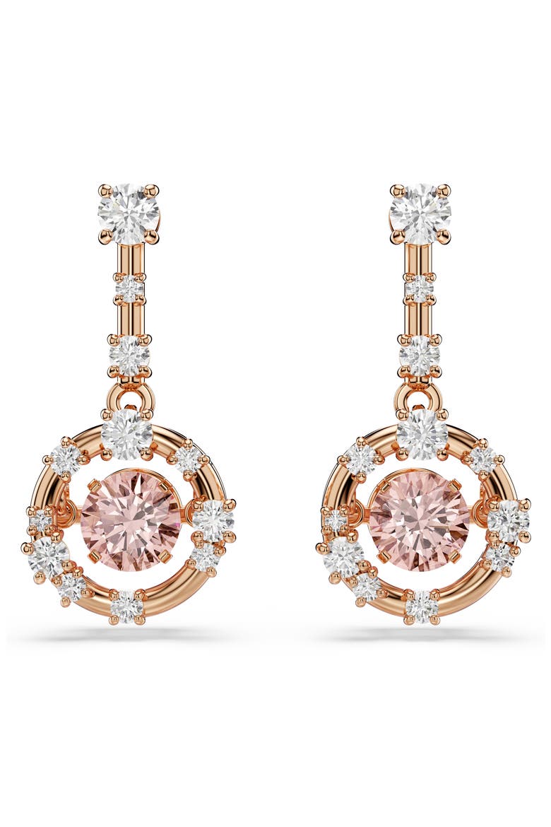 Constella Drop Earrings, Alternate, color, ROSE GOLD/ MULTI