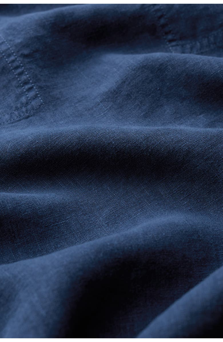 Seasalt Cornwall Cresting Waves Sleeveless Linen A-Line Dress, Alternate, color, Dark Voyage