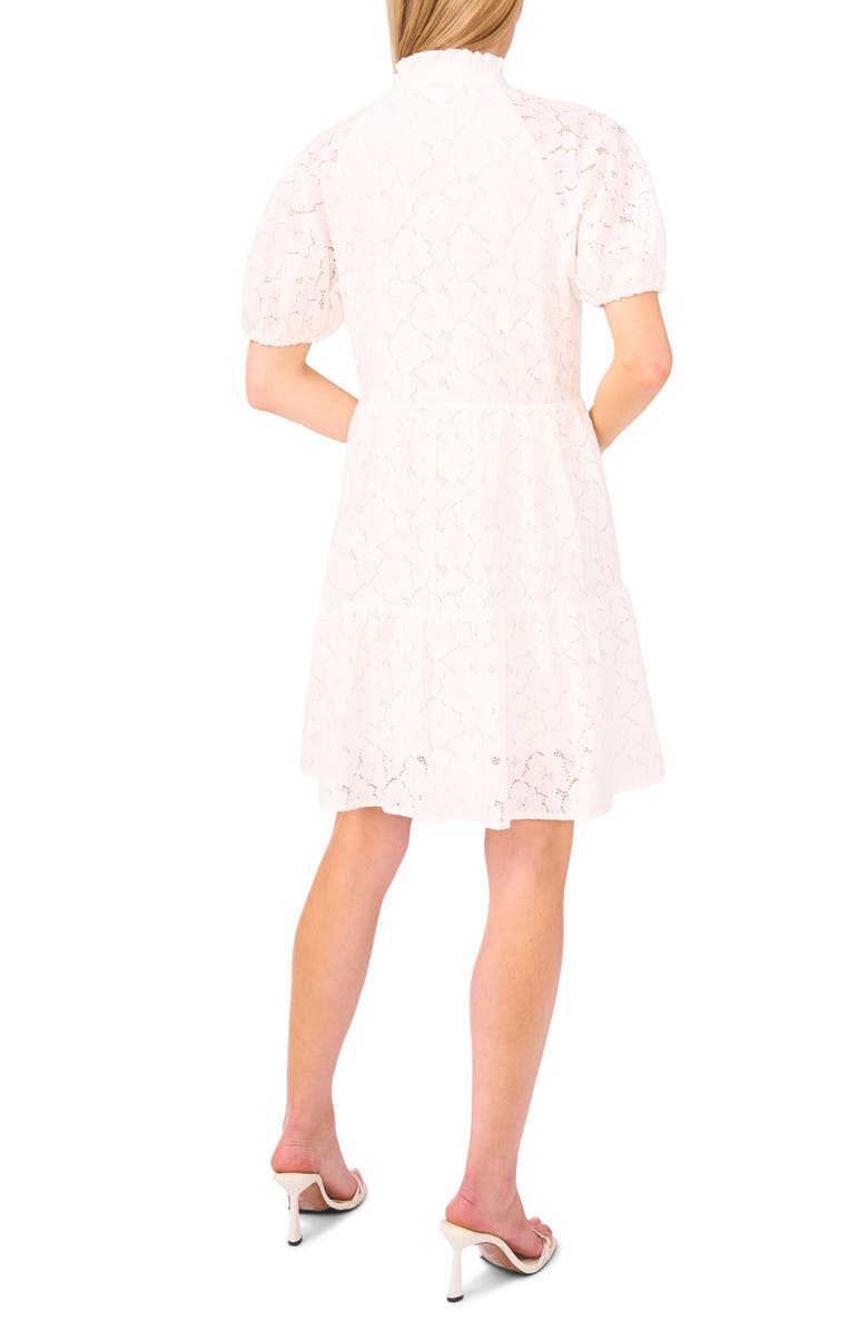 CeCe Bow & Lace Babydoll Dress, Alternate, color, 