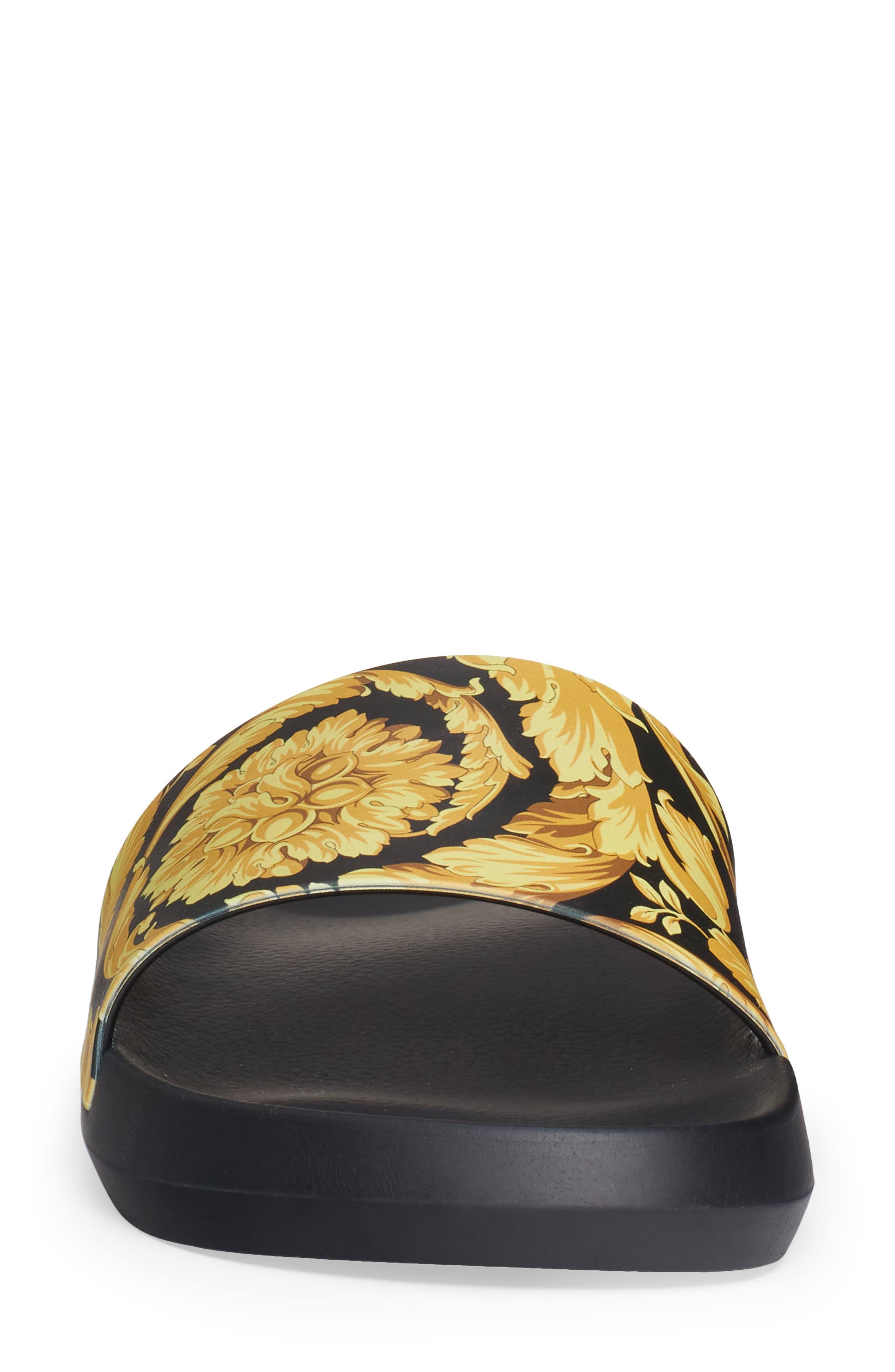 Versace Baroque Pool Slide Sandal, Alternate, color, 