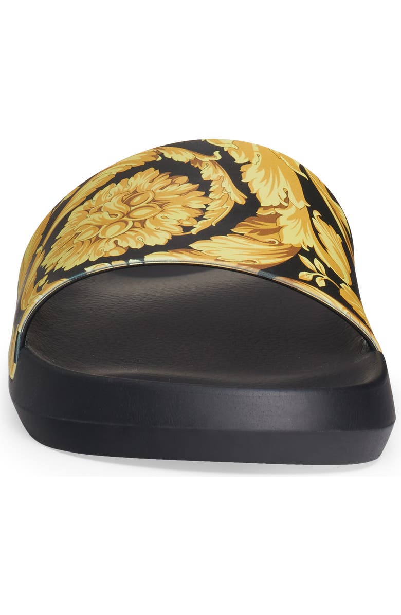 Versace Baroque Pool Slide Sandal, Alternate, color,