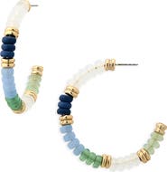NORDSTROM RACK Beaded Hoop Earrings