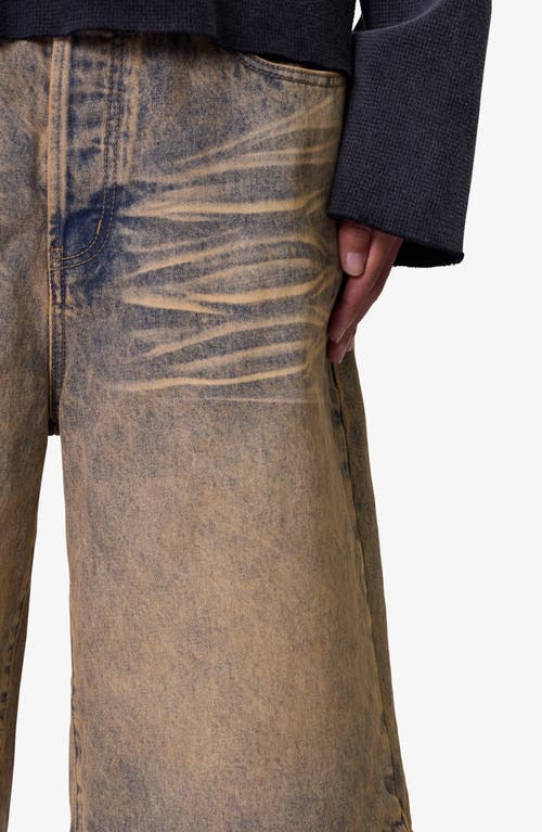 Mnml Baggy Denim Shorts In Blue