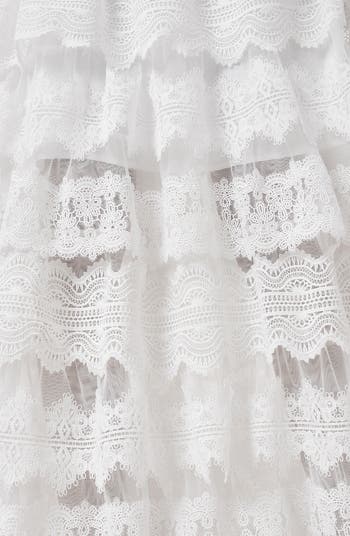 ワンピース Layered Lace Skirt White AllSaints Lizi Tiered Lace Maxi Skirt | Nordstrom