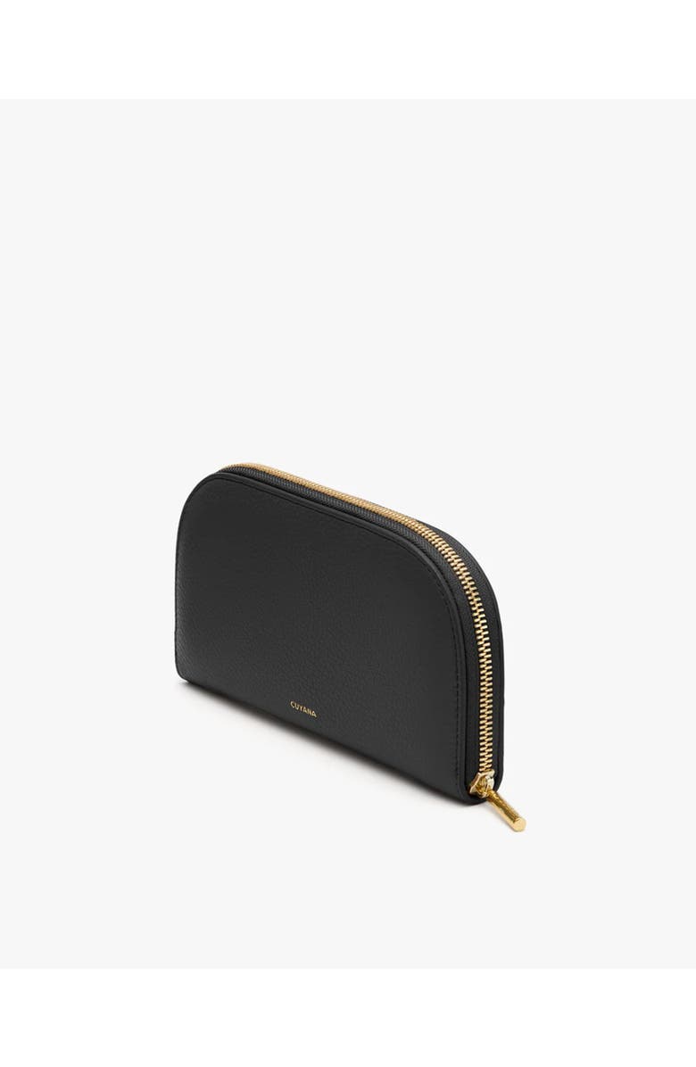 Cuyana Curved Zip Wallet, Alternate, color, Black