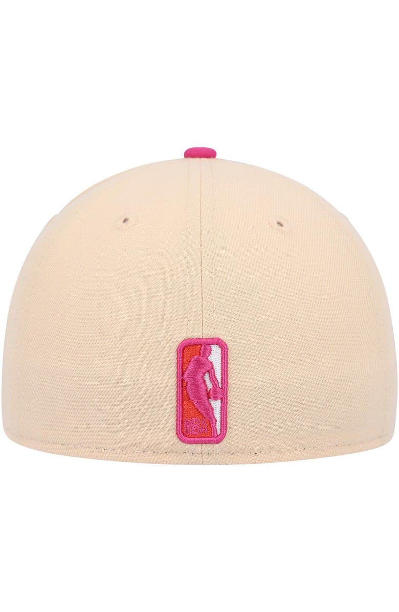 New Era Men's New Era Orange/Pink Chicago Bulls Passion Mango 59FIFTY Fitted Hat, Alternate, color,