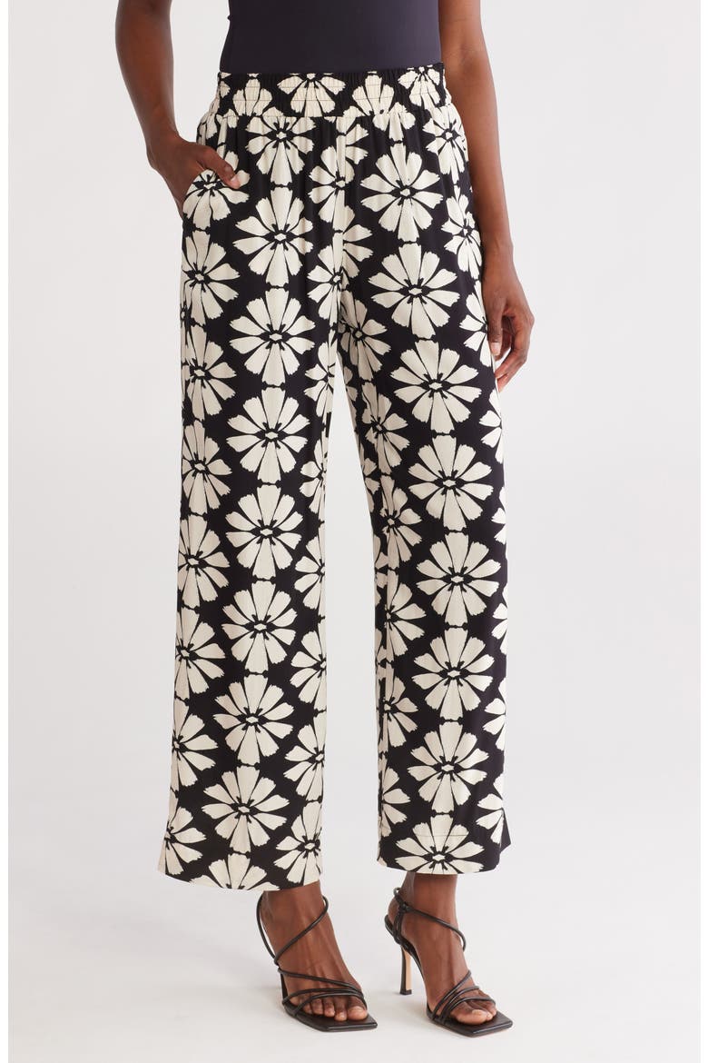 Pull-On Wide Leg Pants, Main, color, BLACK