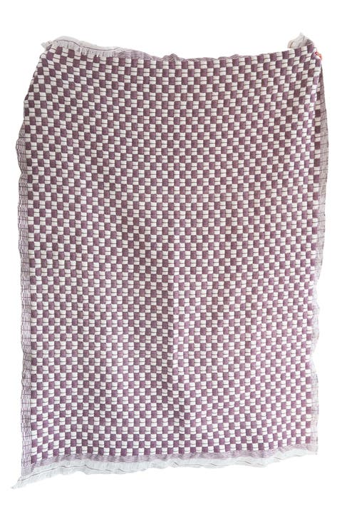 Purple Checkered Sujani Quilt