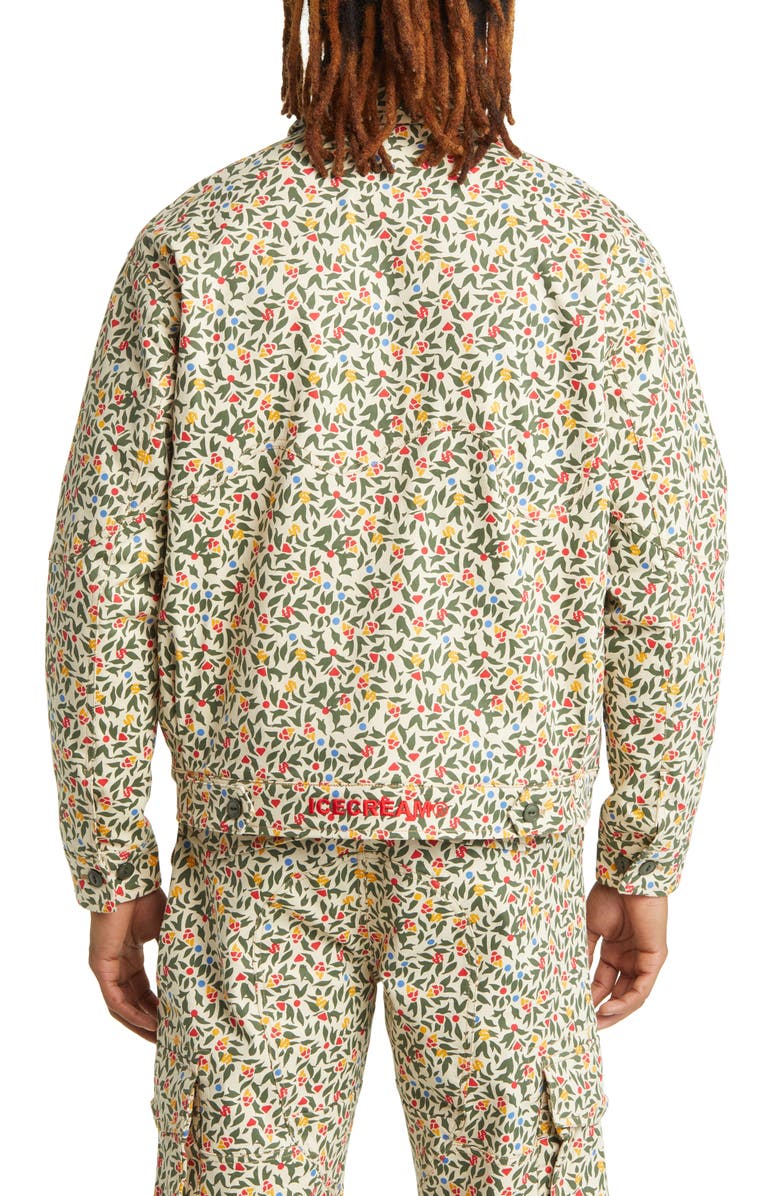 ICECREAM Can Can Floral Zip Jacket, Alternate, color,
