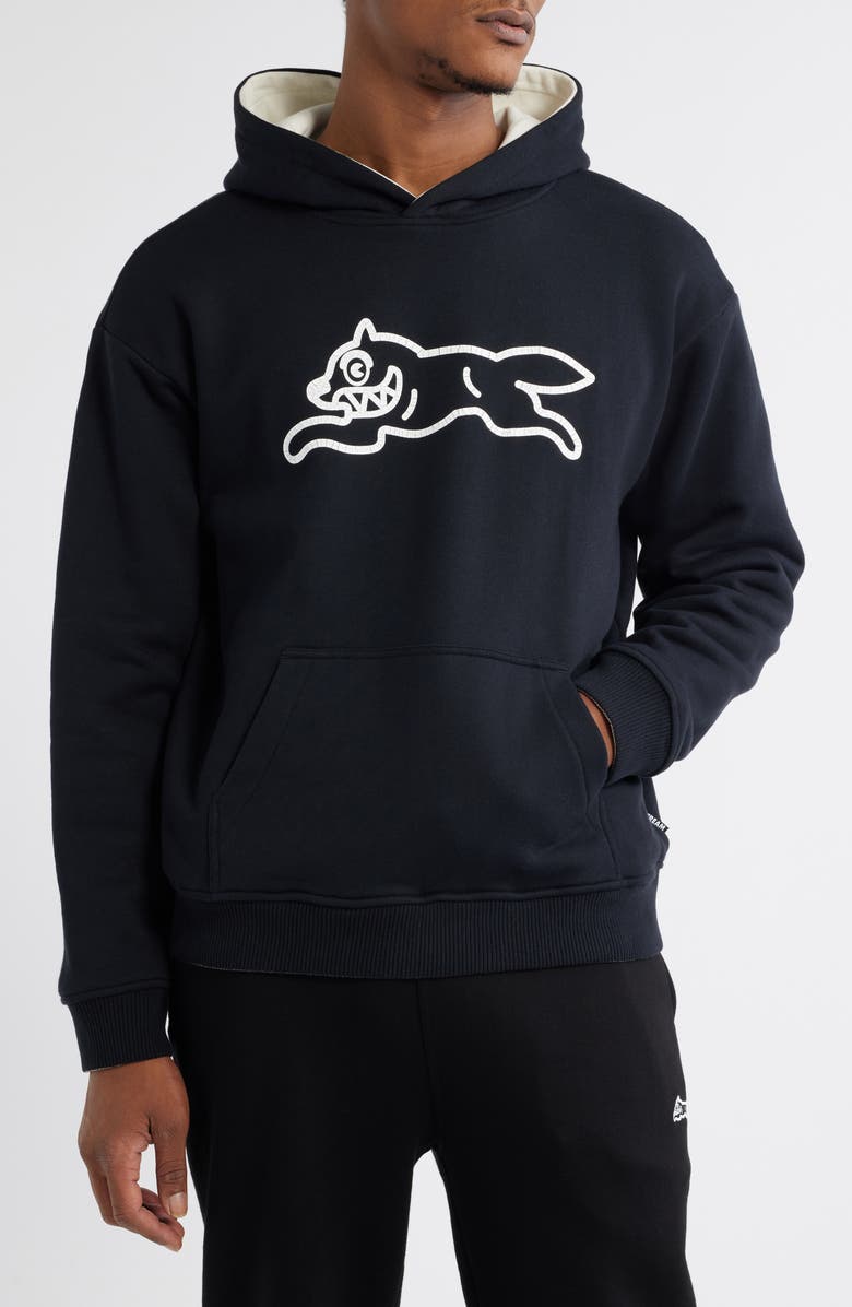 ICECREAM Oasis Running Dog Logo Reversible Graphic Hoodie, Alternate, color,
