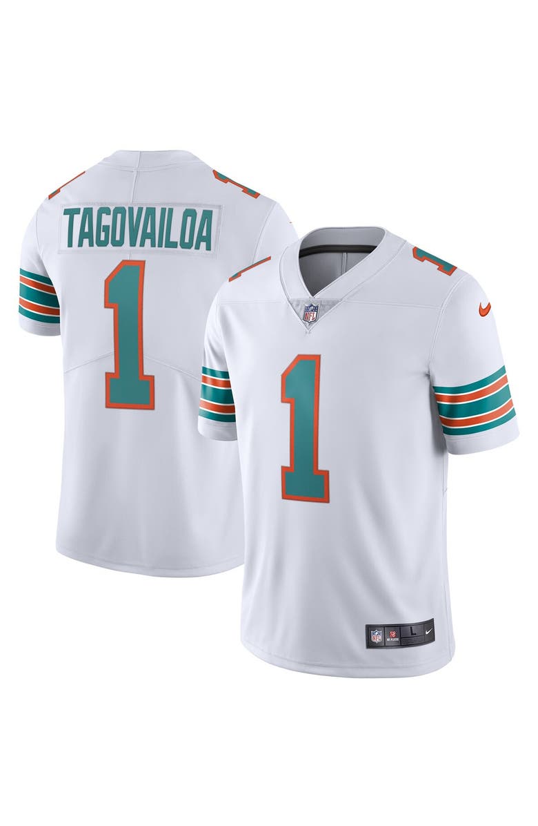 Nike Men's Nike Tua Tagovailoa White Miami Dolphins 2nd Alternate Vapor Limited Jersey, Main, color, White