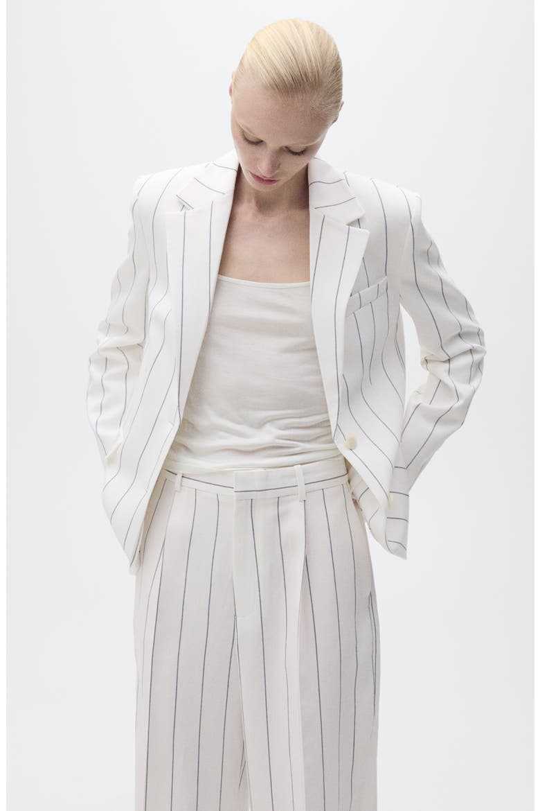 Stripe Suit Pants, Alternate, color, WHITE