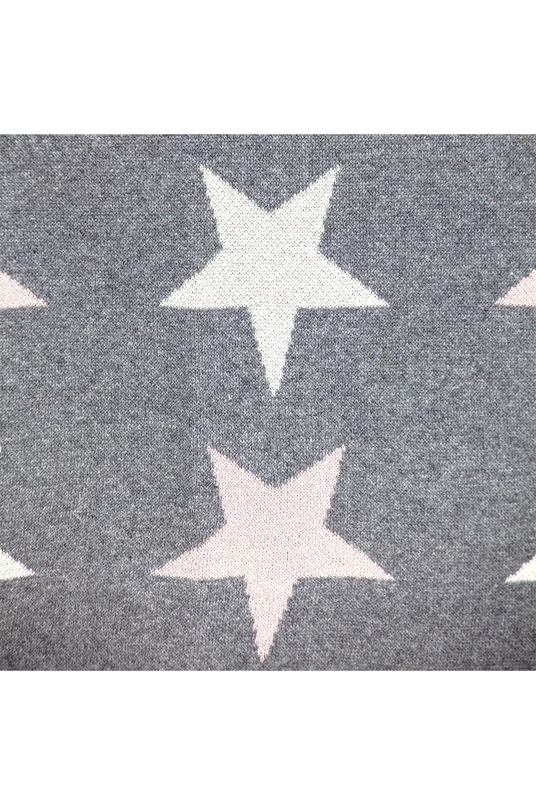Twinkle Stars Transitional Light Grey Knitted 32" x 40" Baby Blanket, Alternate, color, LIGHT GREY