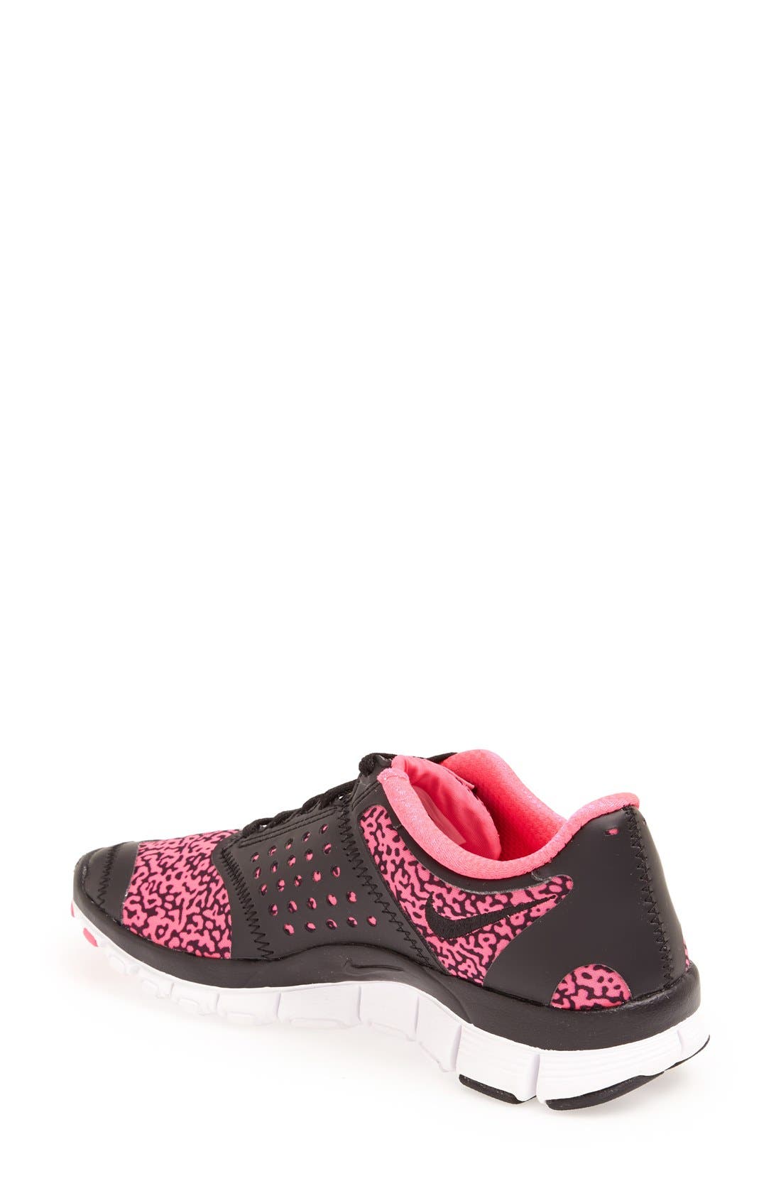 'Free 5.0 V4' Running Shoe, Alternate, color, BLACK/ BLACK/ HYPER PINK