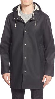 Stutterheim Stockholm Long Sleeve Hooded Raincoat