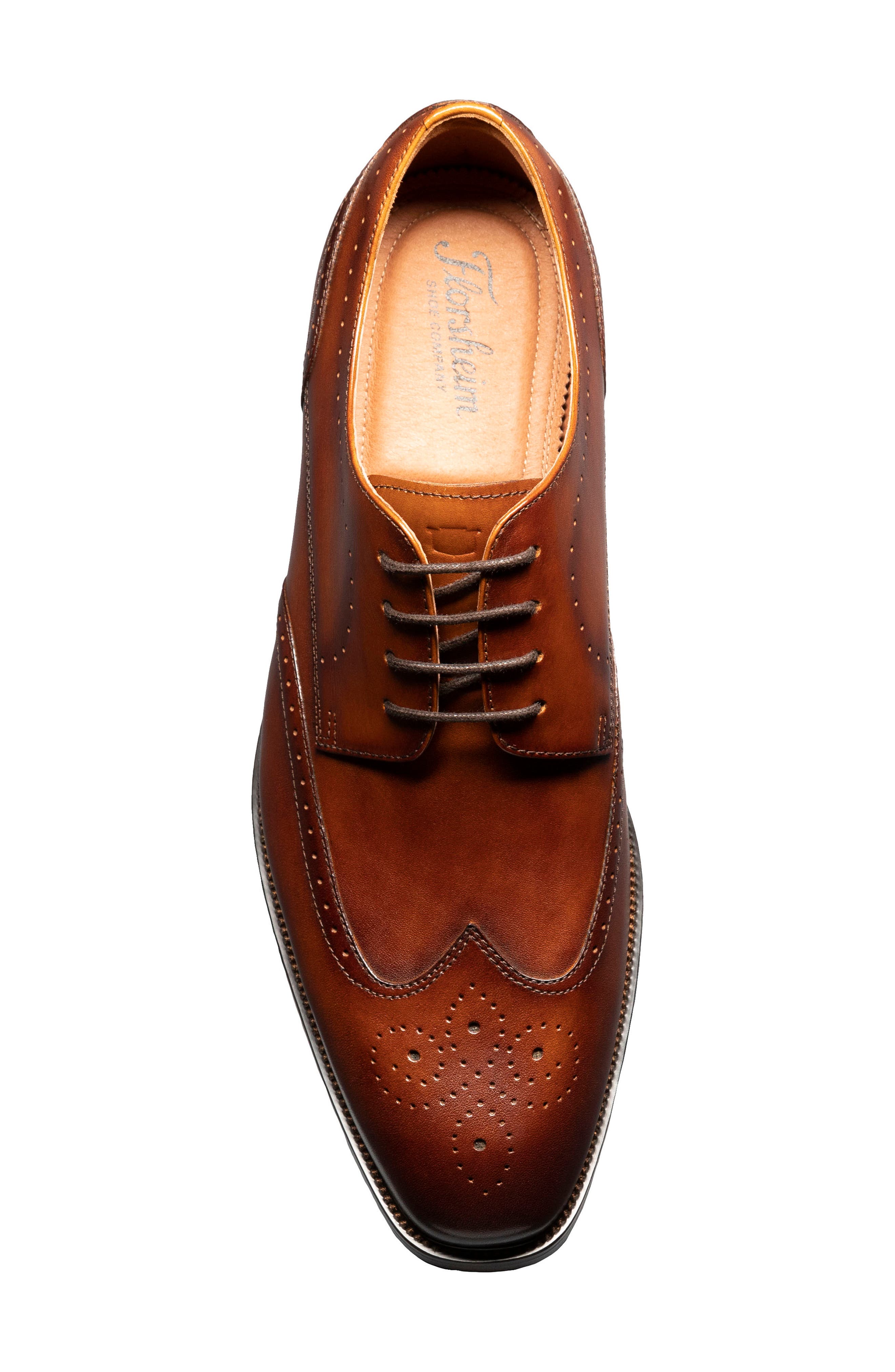 Florsheim Sorrento Wingtip, Alternate, color, Cognac