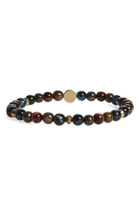 Men's Beaded Stretch Bracelet