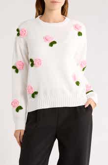 Love By Design Rosie Floral Appliqué Sweater