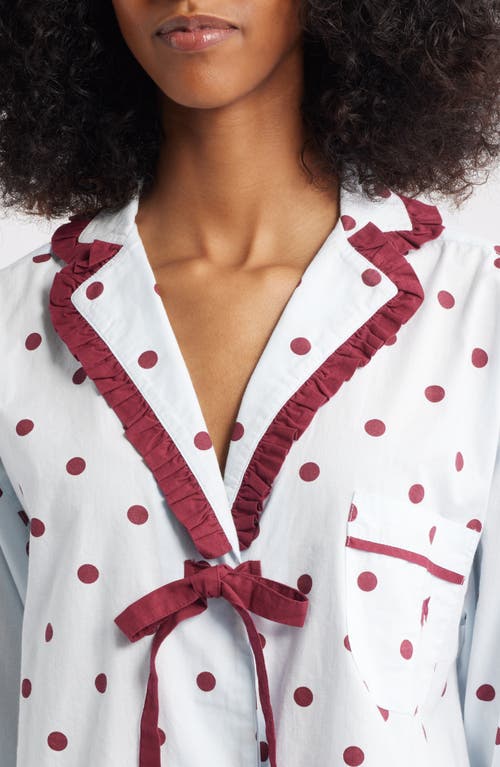 Damson Madder Antonella Polka Dot Pajamas In Red