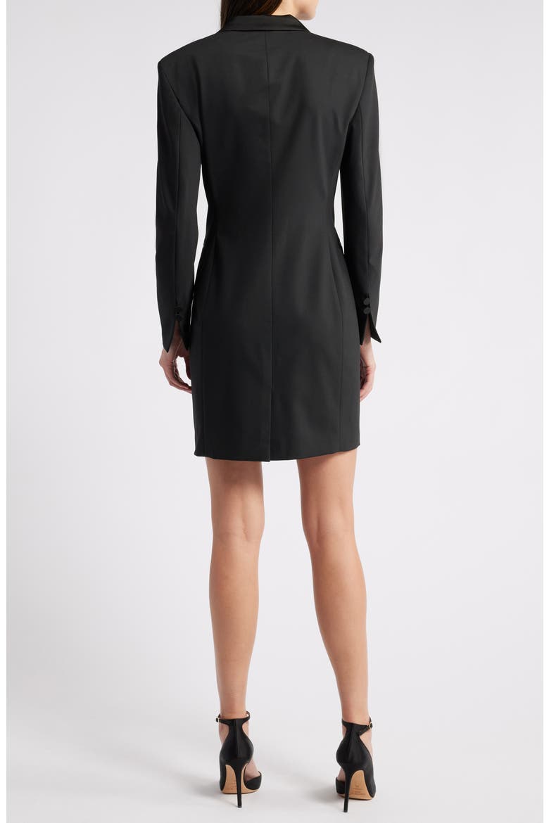 Dackea Long Sleeve Blazer Minidress, Alternate, color, BLK