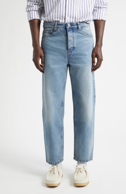 Tapered Leg Jeans (Bleu Used)
