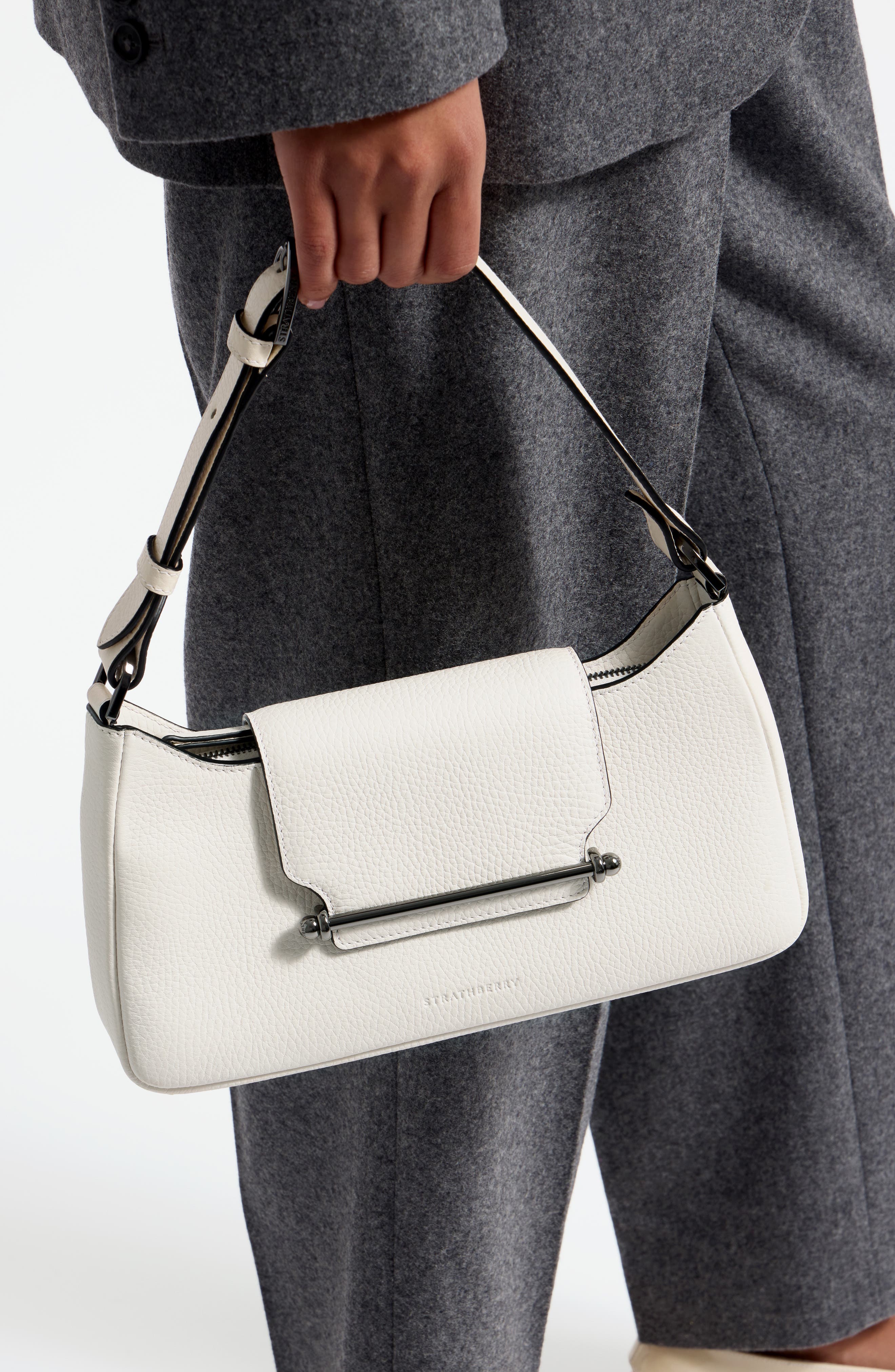 Strathberry Multrees Omni Leather East/West Shoulder Bag, Alternate, color, 