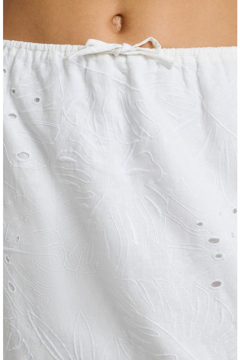 Air Linen Midi Skirt, Alternate, color, WHITE