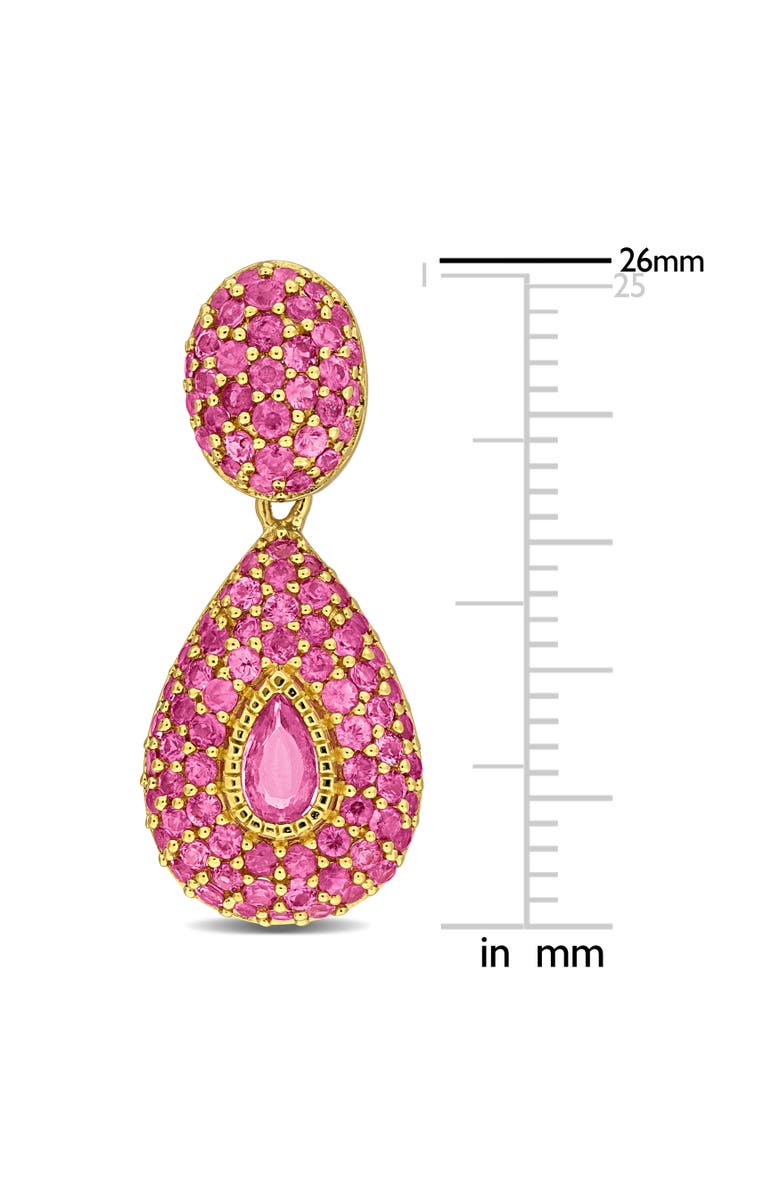 Julianna B. Sapphire Cluster Dangle Earrings 14k, Alternate, color, 