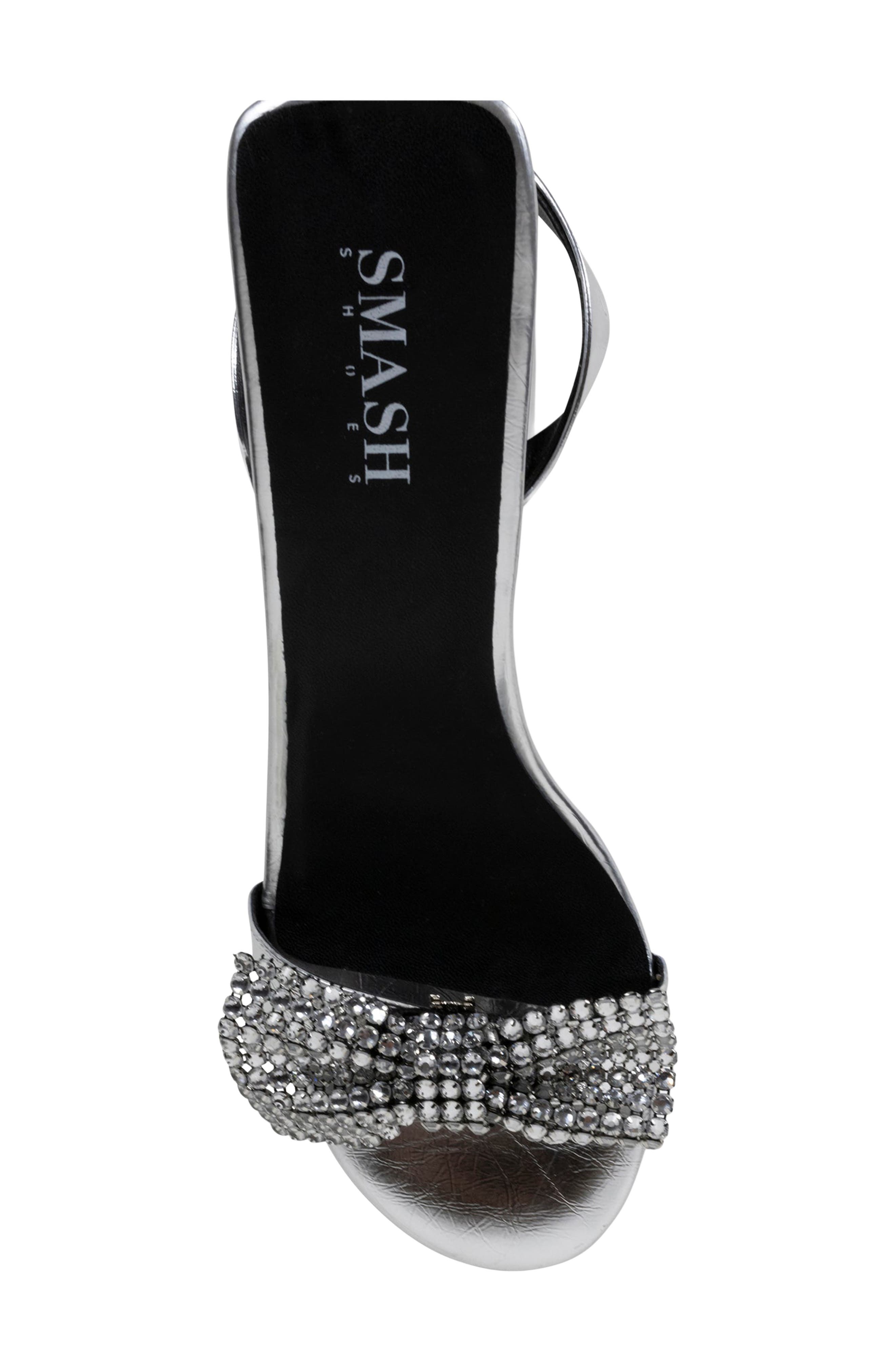 Isabella Faux Leather Platform Sandal, Alternate, color, SILVER