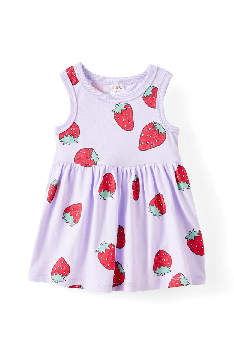 Cotton On Kids Lola Tank Dress, Main, color, Vintage Lilac Strawberries