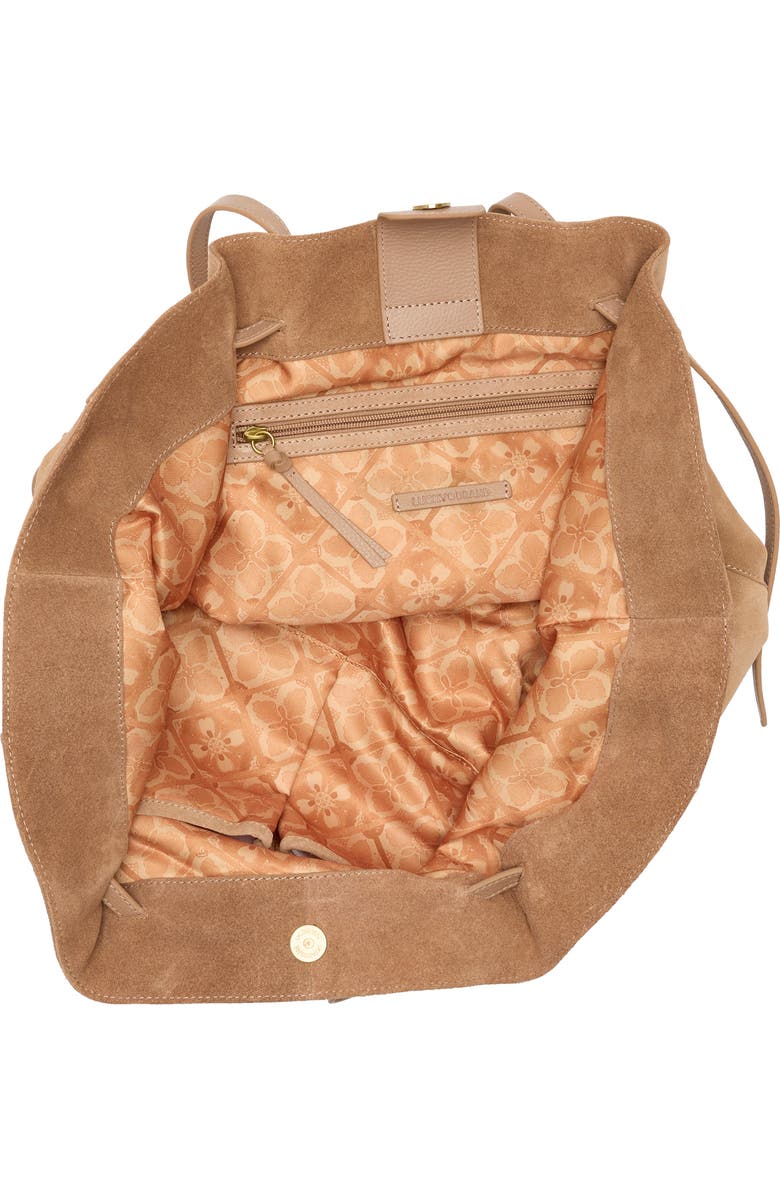 Lucky Brand Ayla Tote Bag, Alternate, color, Tuscanny Suede