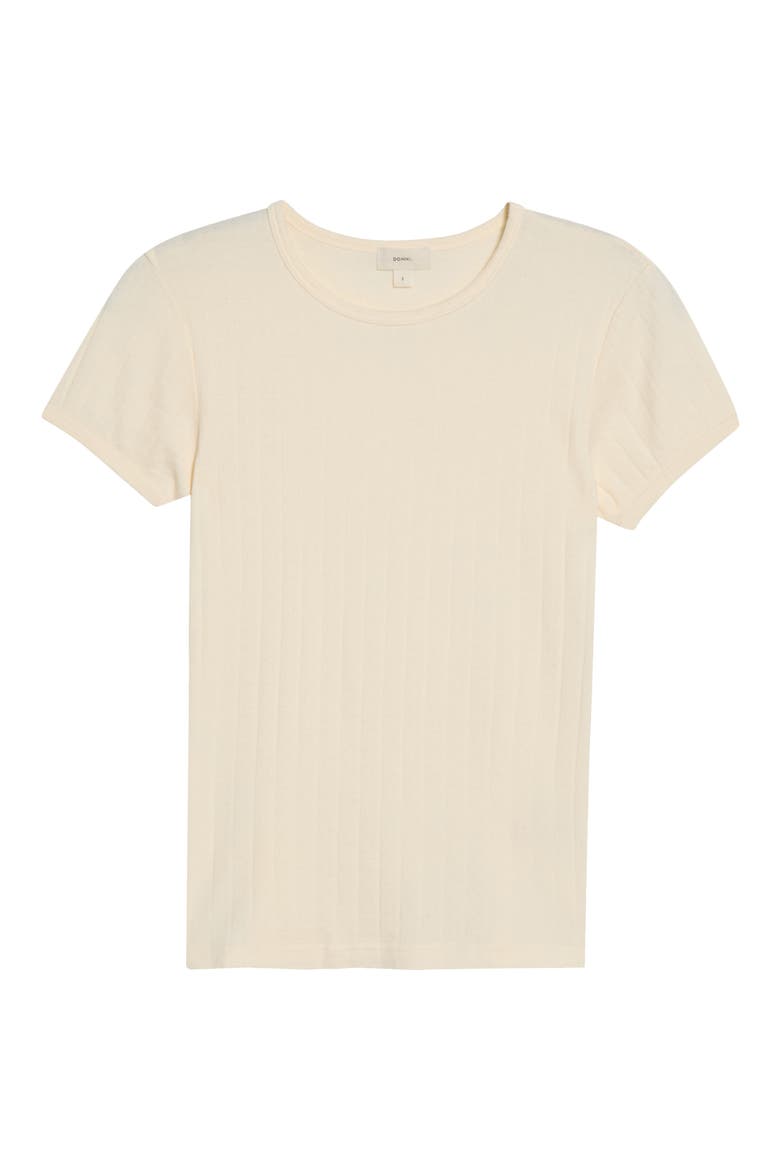 The Pointelle Organic Cotton Baby T-Shirt, Alternate, color, CREME