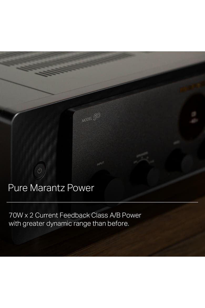 MODEL 50 Pure Analog Stereo Integrated Amplifier, Alternate, color, Black